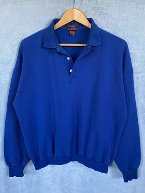 Vintage Mervyns Cambridge Classics Long Sleeve Polo Preppy Quiet Luxury L